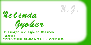 melinda gyoker business card
