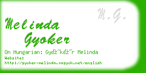 melinda gyoker business card